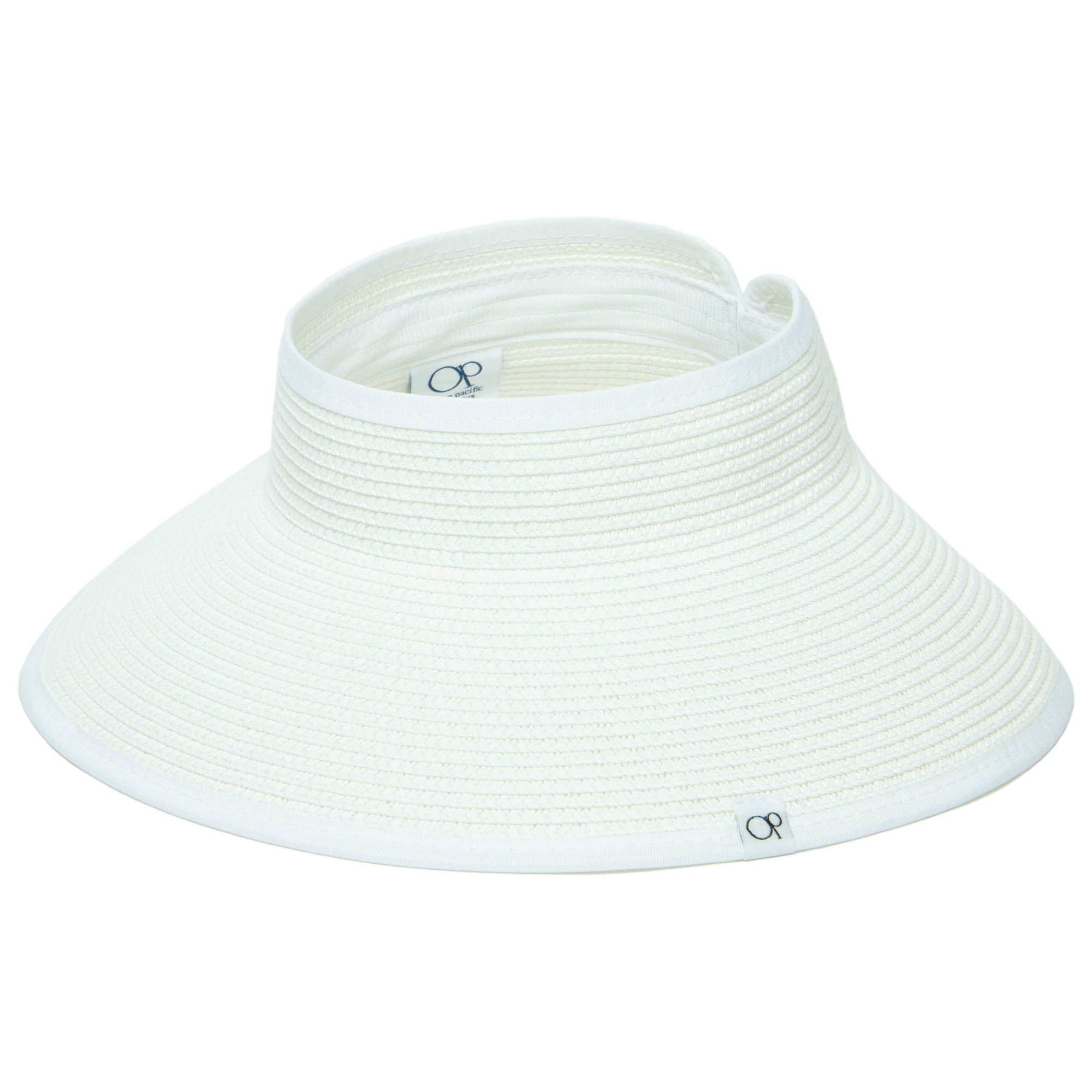 Original Roll Up Visor by Ocean Pacific - Adjustable Sun Visor Hat for Men & Women - Perfect for Beach, Golf, Fishing & Outdoor Activities