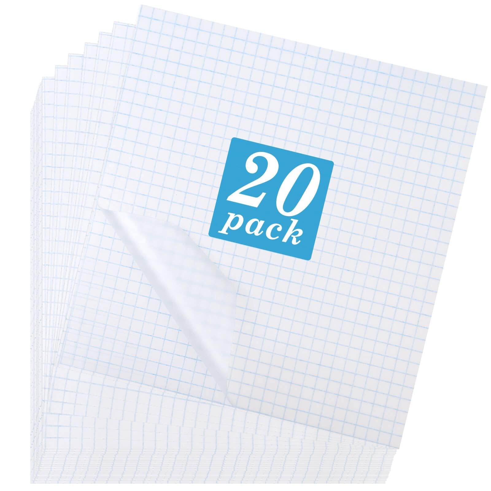 Selizo 20 Pack Clear Vinyl Transfer Tape – Low Tack Contact Paper Decal Transfer Tape for Cricut, Vinyl Crafts – Perfect for DIY Projects, Scrapbooking & Home Decor