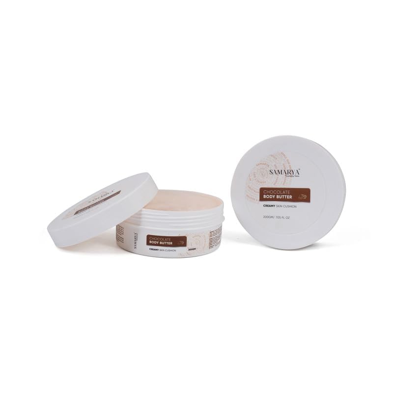 **Chocolate Body Butter for Dry & Rough Skin (200g) – Intense Hydration & Moisture Lock – Deeply Nourishing Body Lotion for All Skin Types | Perfect for Daily Moisturizing, Post-Shave Care & Winter Skin Repair**