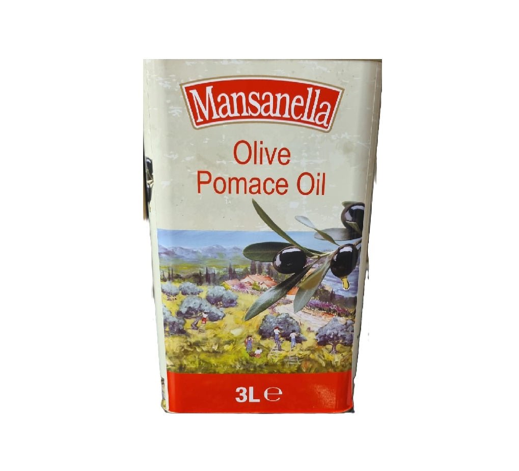 Premium Pomace Olive Oil - Mansanella Extra Light 3L (101.4 fl oz) - Ideal for Frying, Baking & Salad Dressings