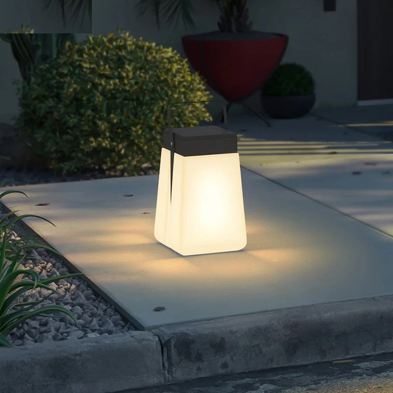 Santa Solar Powered LED Outdoor Christmas Lights - Waterproof Holiday Decorations for Yard, Garden, and Patio