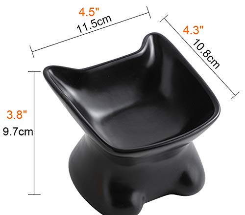 Premium Raised Cat Food Bowl for Ragdoll Cats - Stress-Free Feeding, Anti-Backflow Design, Dishwasher & Microwave Safe (Small, Pink) - Perfect for Kittens & Adult Cats at Home or Travel