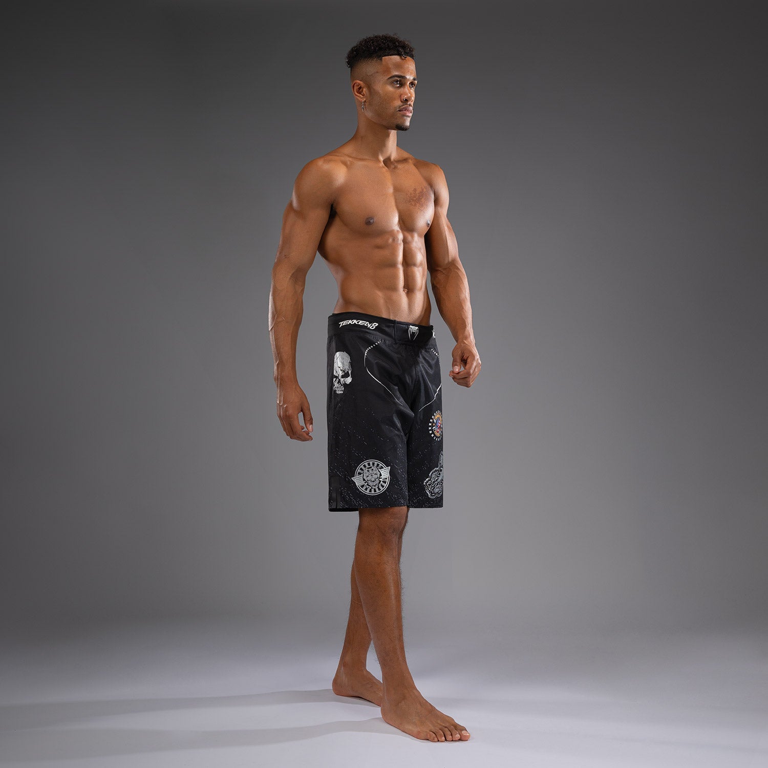 Venum x TEKKEN 8 Paul Phoenix Fight Shorts for MMA & Training - Premium Black Combat Shorts for Fighters & Martial Arts Enthusiasts
