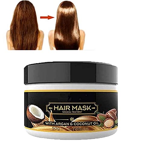 Instant Keratin Hair Repair Mask - Deep Conditioning Treatment for Dry & Damaged Hair | Natural Hair Root Repair & Shine Restoration | Perfect for Salon-Quality At-Home Hair Care (1 Piece)