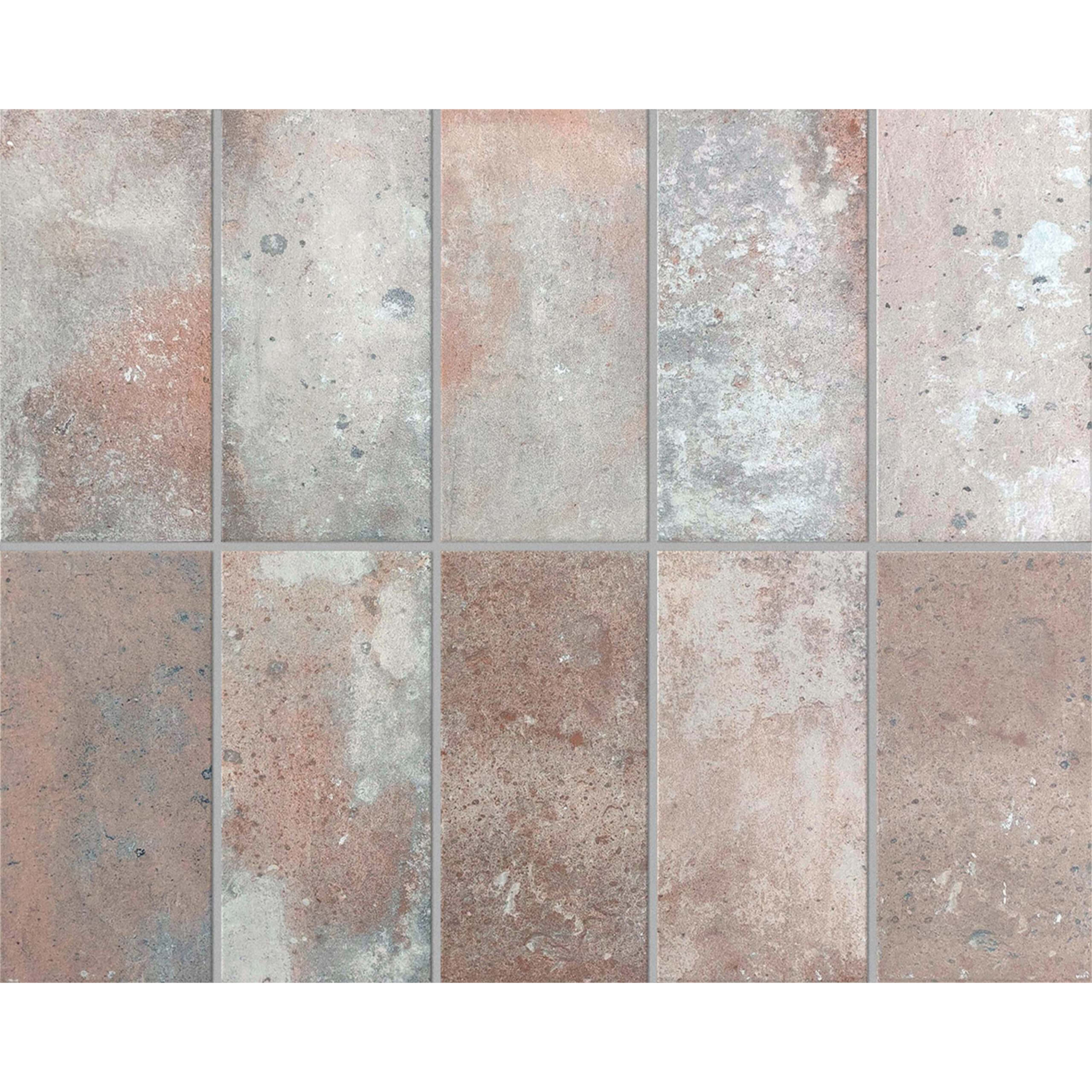 Premium Chianti Matt Ceramic Tile 125x250mm in Rose Pink - Perfect for Kitchen Backsplash, Bathroom Walls & Flooring