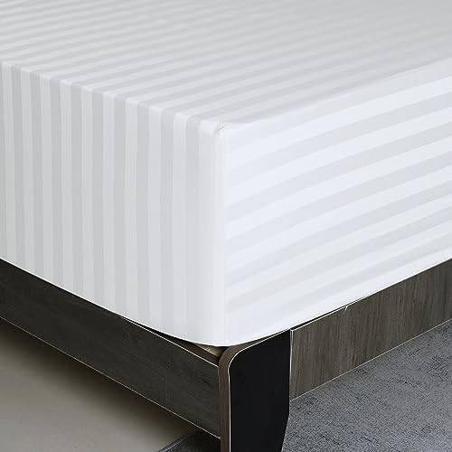 Striped Satin-white