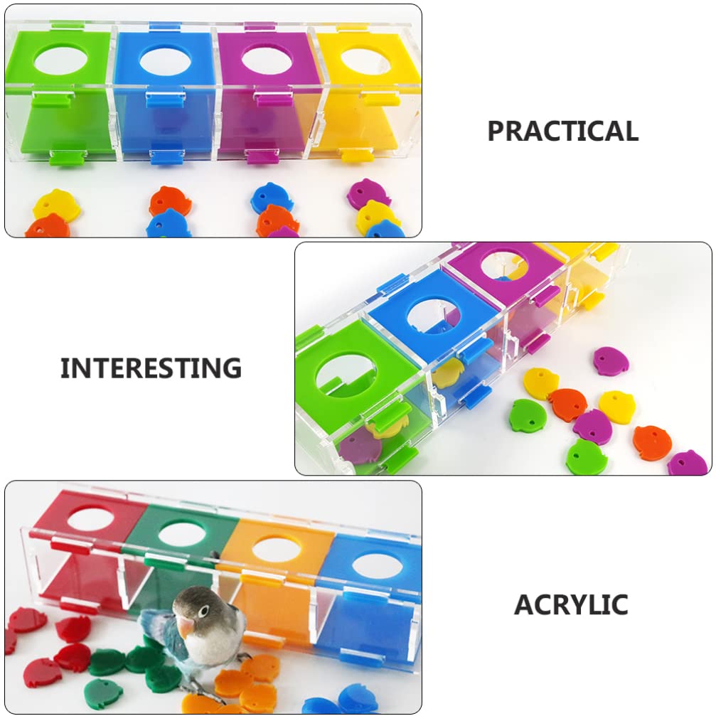 Mipcase Parrot Training Toys Set - Conure, Cockatiel & Sugar Bird Brain Toys - Interactive Chew & Puzzle Toys for Parakeets & Pet Birds - Perfect for Desktop Play & Mental Stimulation
