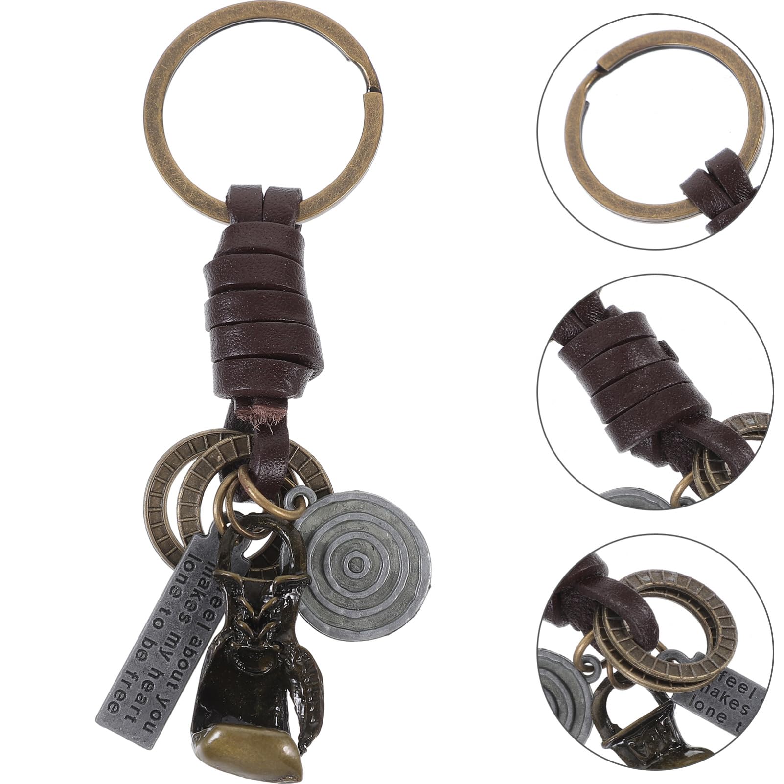 Mipcase 5pcs Boxing Keychain Set - Fitness Gloves Keyrings for Gym & Sports