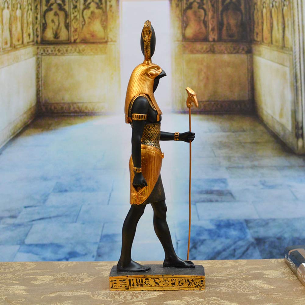 Ancient Egyptian Horus God Statue - Handcrafted Figurine of the Sky God, Egyptian Mythology Collectible, Home Decor & Spiritual Gift for History Lovers & Meditation Altar