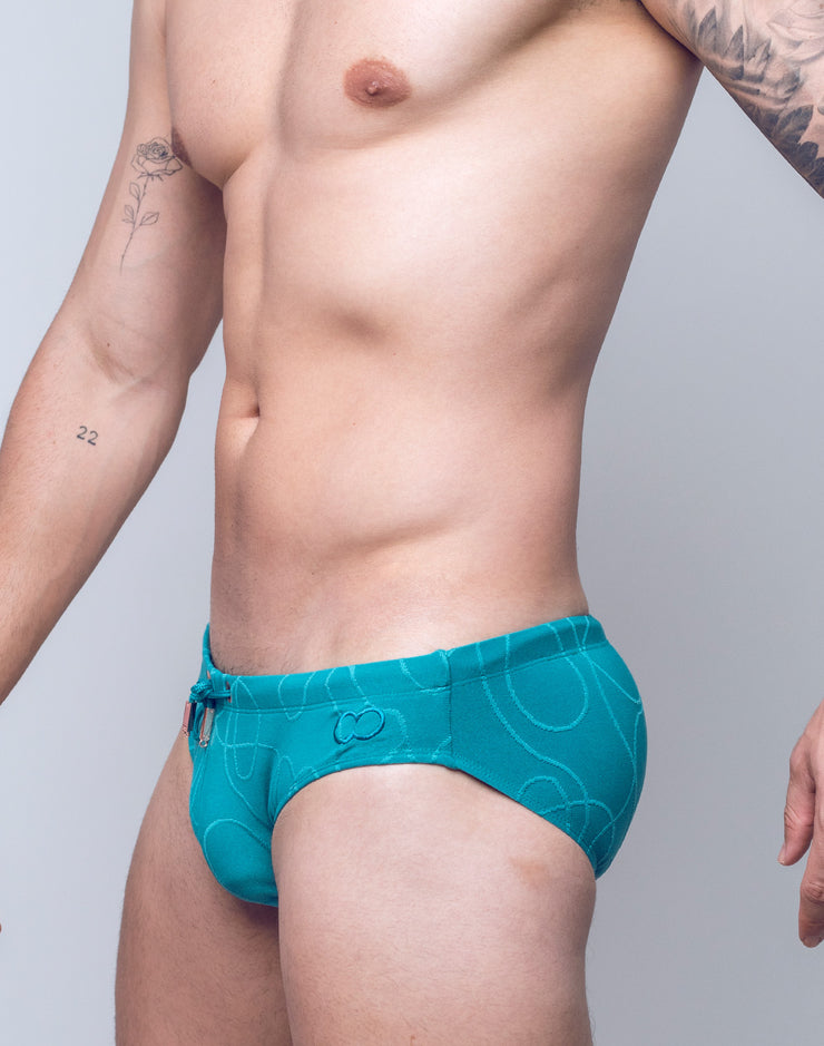 2Eros Textured Ripple Swim Brief V10 - Men's Fashion Swimwear for Beach & Pool - Perfect for Summer Vacations, Water Sports and Lounge Wear