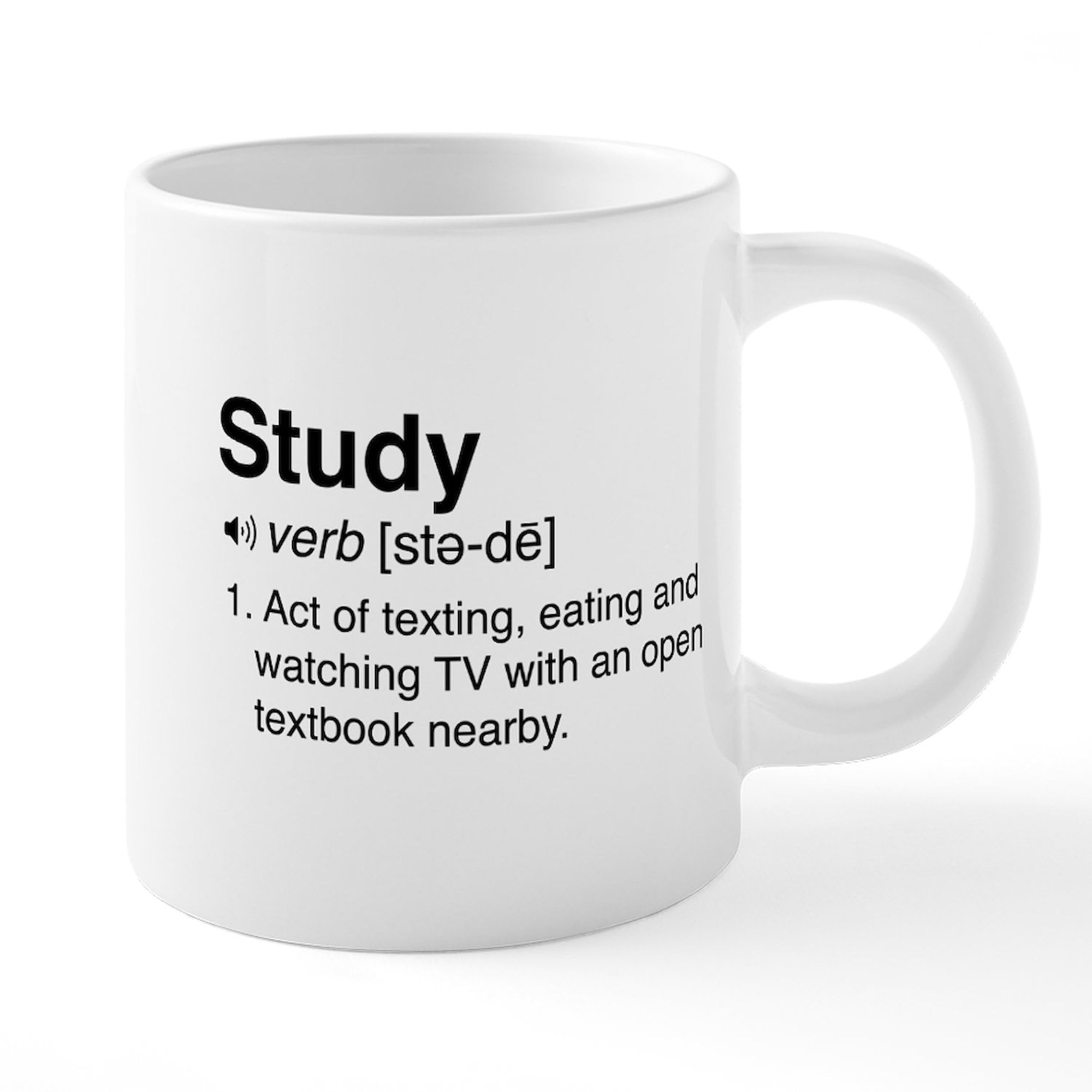 Study Definition 20 oz Ceramic Coffee Mug - Large Insulated Tea Cup for Students, Teachers & Office Workers | Perfect Gift for College, School & Workplace