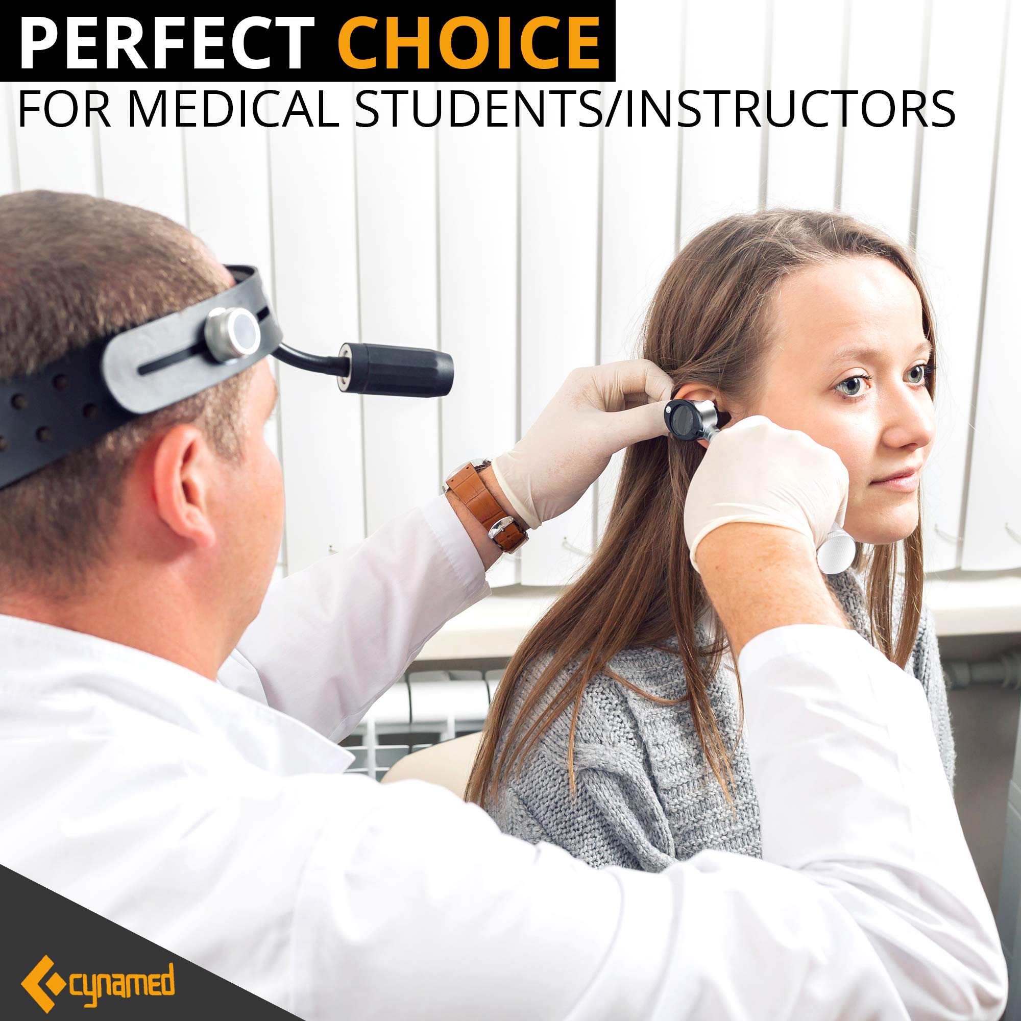 Cynamed Professional Otoscope Set - Multi-Function Ear, Nose & Eye Exam Kit for Doctors, Nurses & Home Use | Perfect for Earwax Removal, ENT Exams & Pediatric Checkups
