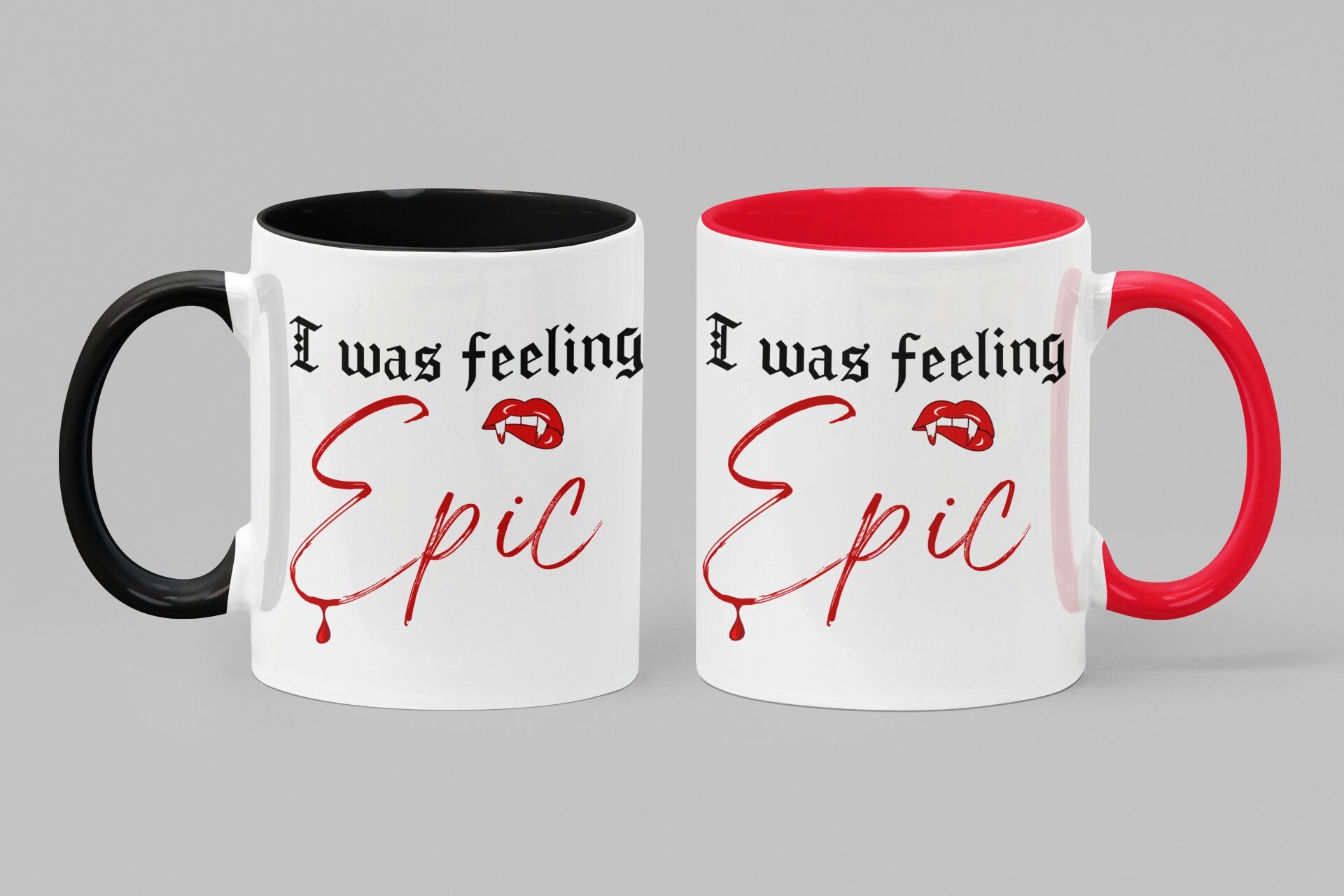 Epic Feeling TVD Coffee Mug - The Vampire Diaries Inspired Gift for Fans - Perfect for Coffee, Tea or Hot Chocolate - Salvatore Brothers Merchandise for Home & Office Use