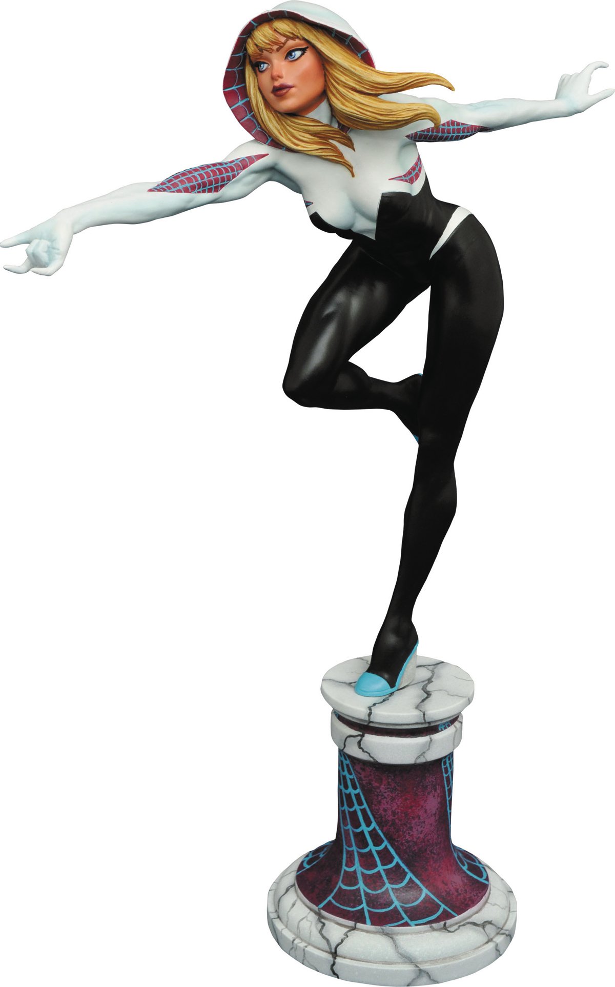 Marvel Premier Collection Spider-Gwen Resin Statue by Diamond Select Toys | Premium Collectible Figure for Marvel Fans | Perfect for Display, Gifts, and Comic Book Collections