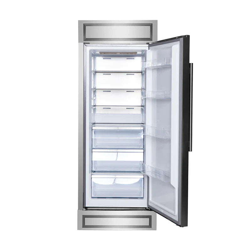32 Inch Built-In Convertible Refrigerator/Freezer with Decorative Grill Trim - 13.6 cu.ft Right Swing FFFFD1722 32RS | Perfect for Modern Kitchens, Open-Concept Homes & Entertaining Spaces