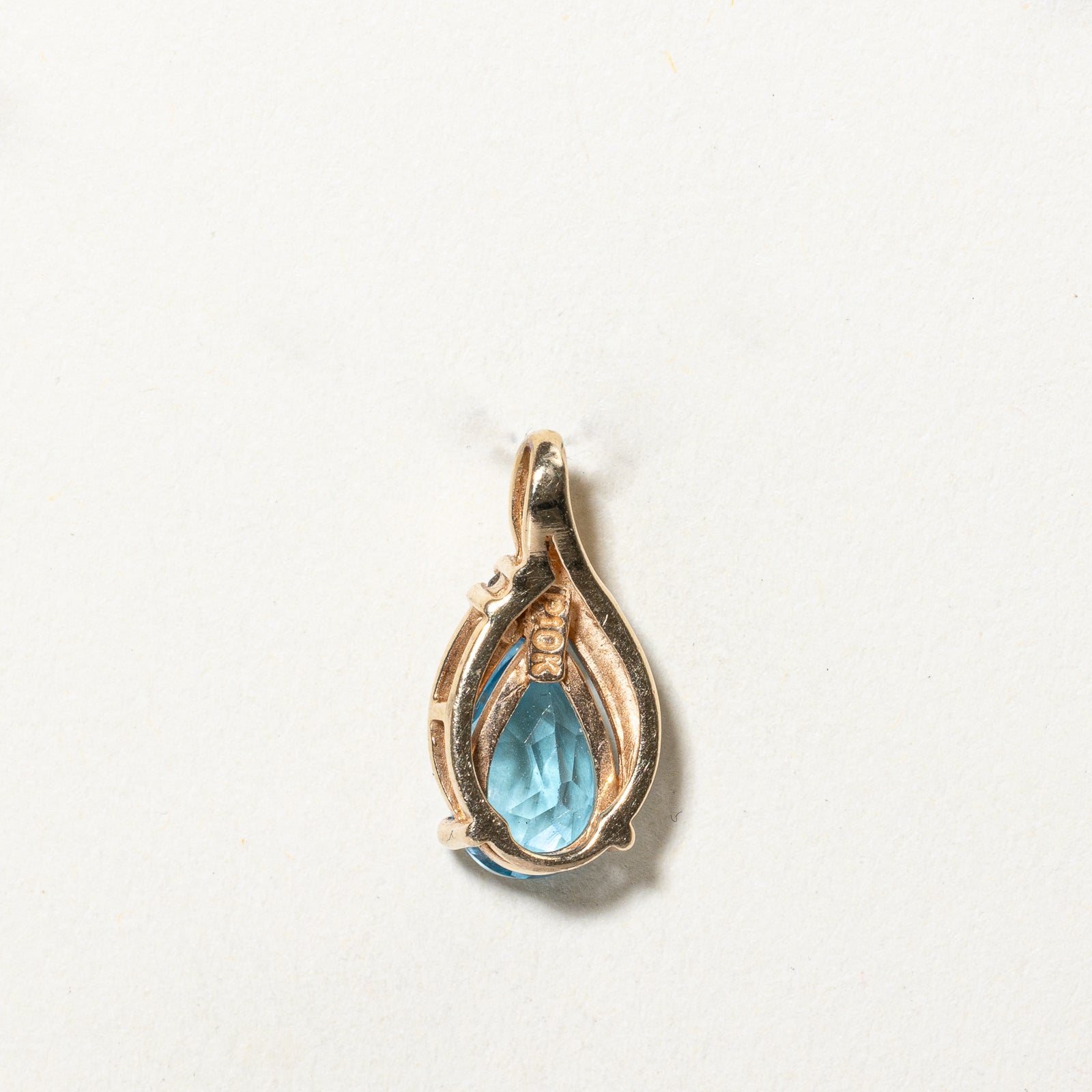 Exquisite 1.70ct Topaz & 0.007ct Diamond Pendant Necklace - Elegant Blue Gemstone Jewelry for Women - Perfect for Anniversary Gifts, Birthday Presents & Special Occasions