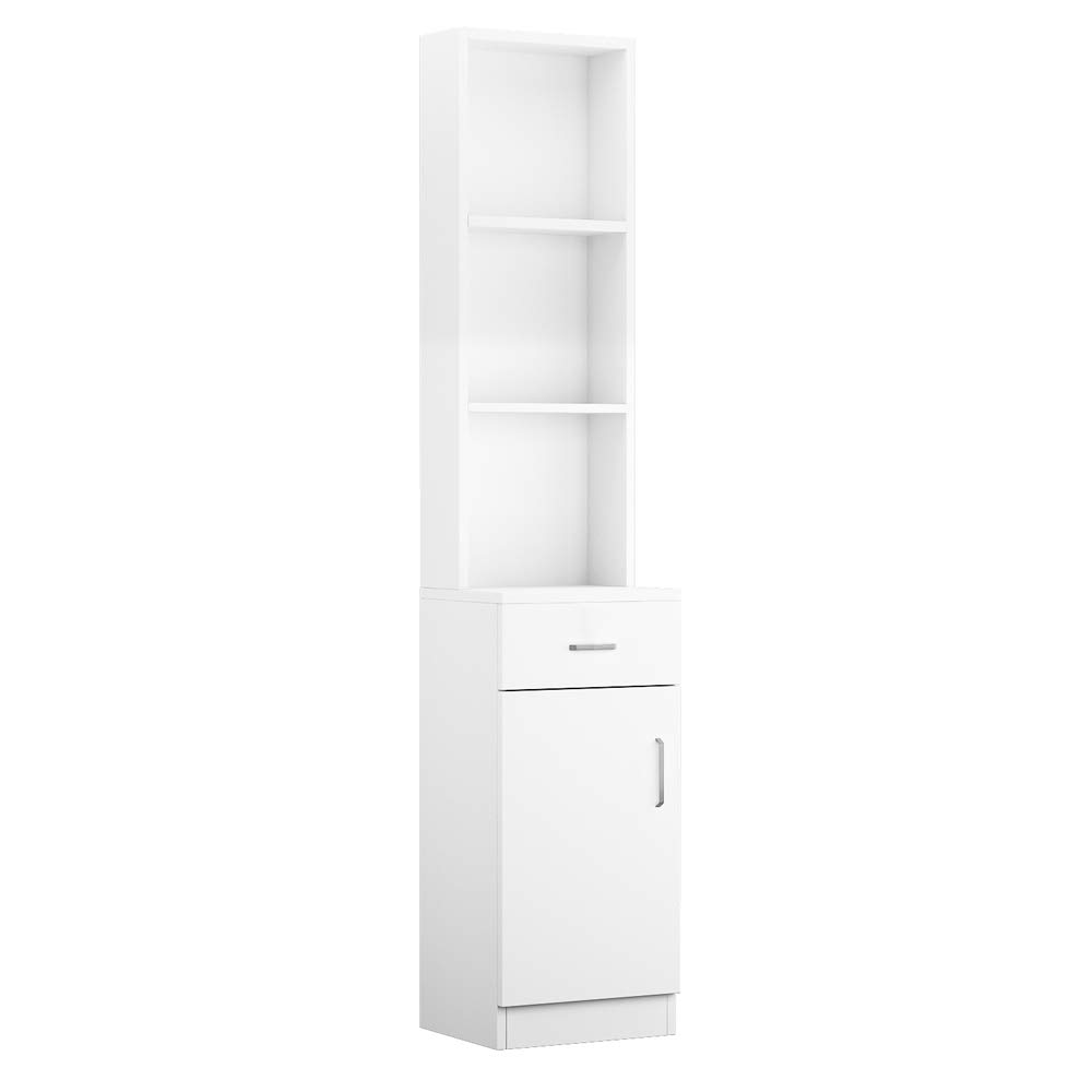 Wall Mount Salon Stations for Hair Stylists & Barbers - 3-Tier Storage Shelf, Large Lockable Drawers (13.4