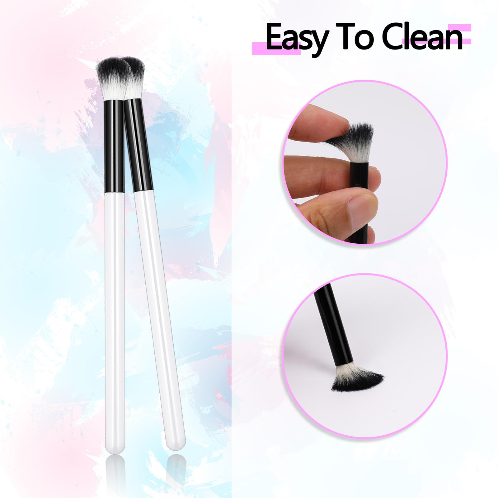 Professional Eyelash Extension Cleaning Brushes - Lash Shampoo Brush Set for Gentle Cleansing & Bath, Perfect for Lash Extension Care & Maintenance (Home & Salon Use)