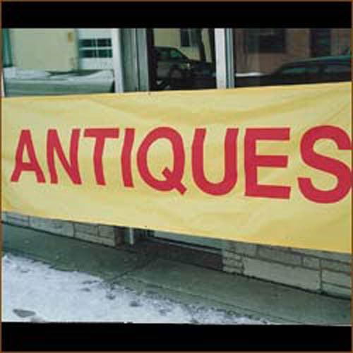 Vintage 3' x 10' Red and Yellow Antique Banner - Perfect for Home Decor, Historical Reenactments & Themed Parties