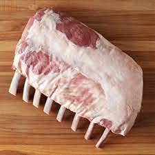 Premium Berkshire Pork 8-Bone Frenched Loin Rack Roast - 7/8 lbs - Gourmet Pork Roast for Special Occasions & Holiday Dinners - Today Gourmet Foods of NC