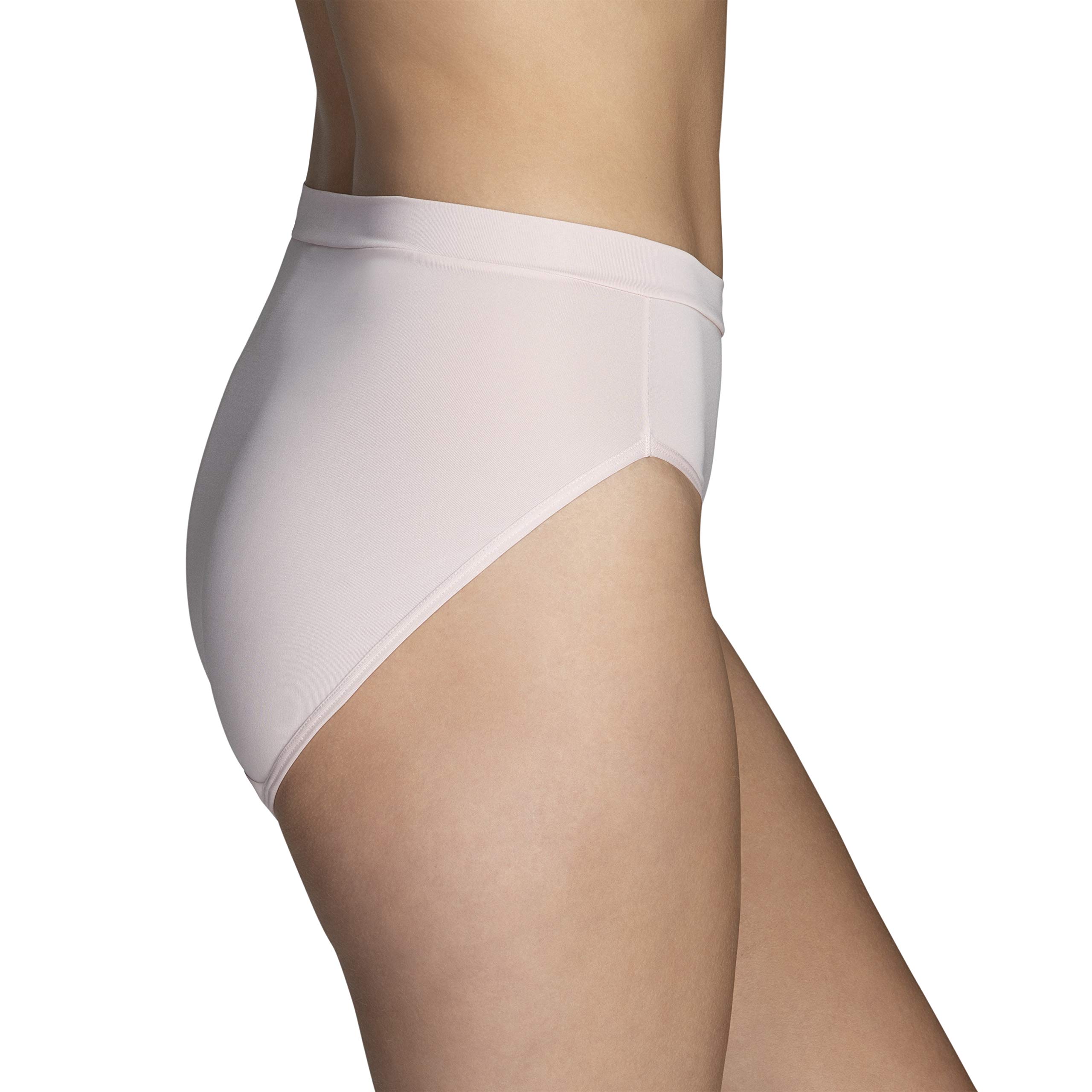 Vanity Fair Women's Beyond Comfort Hi-Cut Panties - Soft Cotton Underwear for Everyday Wear, Workout & Sleep