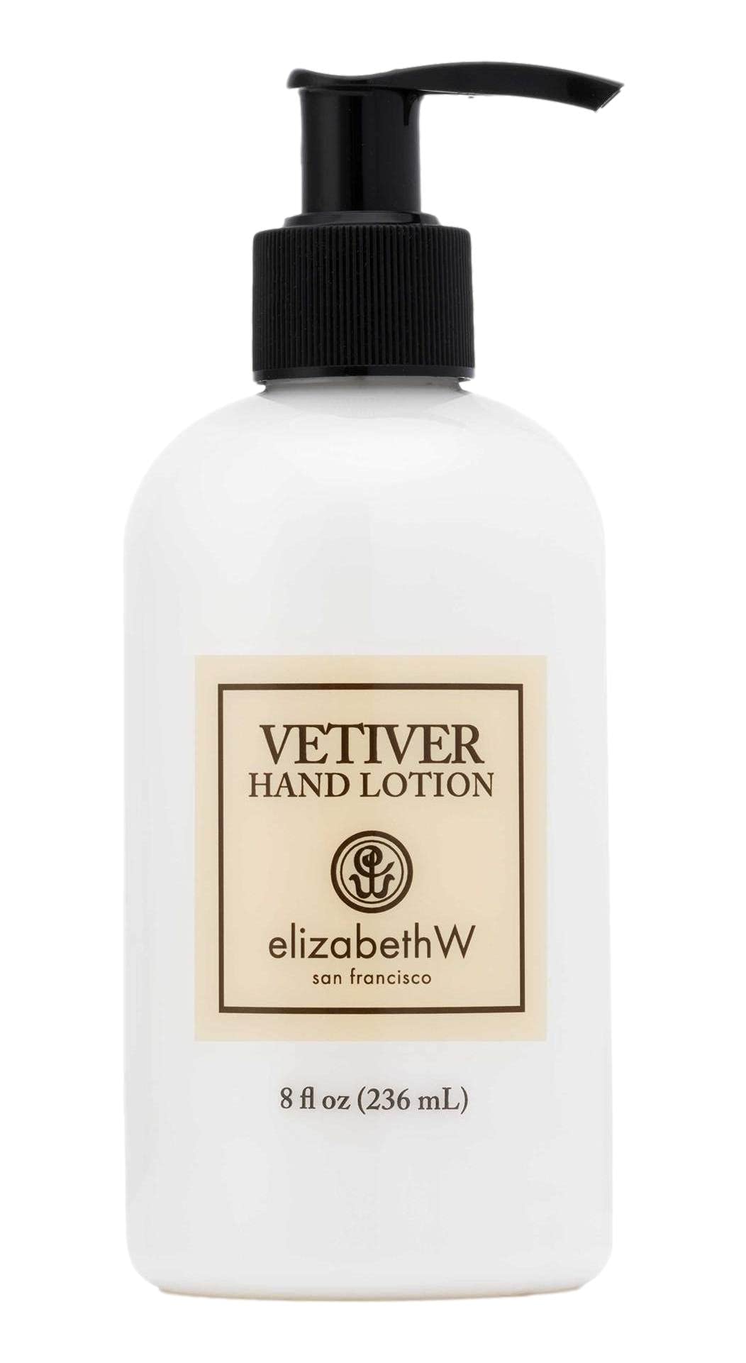 Elizabeth W Vetiver Hand Lotion - Moisturizing & Nourishing for Dry Skin - Perfect for Daily Use, Travel & Office