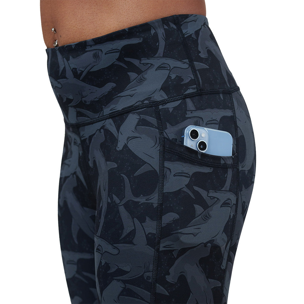 Shadow Sharks High Waist Yoga Leggings for Women - Tummy Control Workout Pants - Gym, Running & Lounge Wear