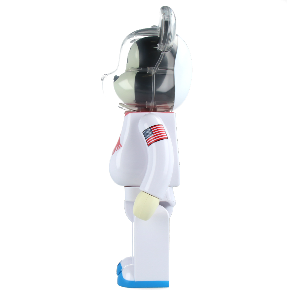 400% Bearbrick Astronaut Snoopy Vinyl Collectible Figure - Limited Edition Art Toy for Display & Home Decor, Perfect for Collectors and Snoopy Fans