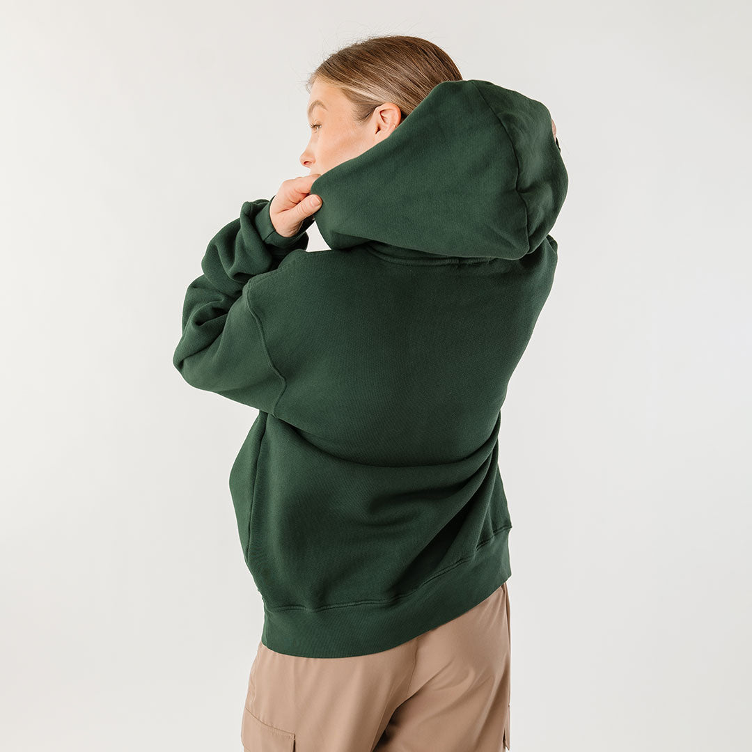 Arrive Hoodie for Men & Women - Soft & Comfortable Pine Green Pullover Sweatshirt | Perfect for Casual Wear, Outdoor Activities & Lounge