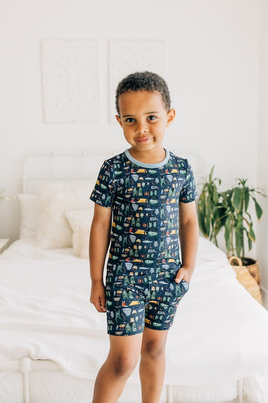 Gone Fishing Short Set for Men - Comfortable Summer Outfit with Pockets - Perfect for Beach, Fishing, and Outdoor Activities
