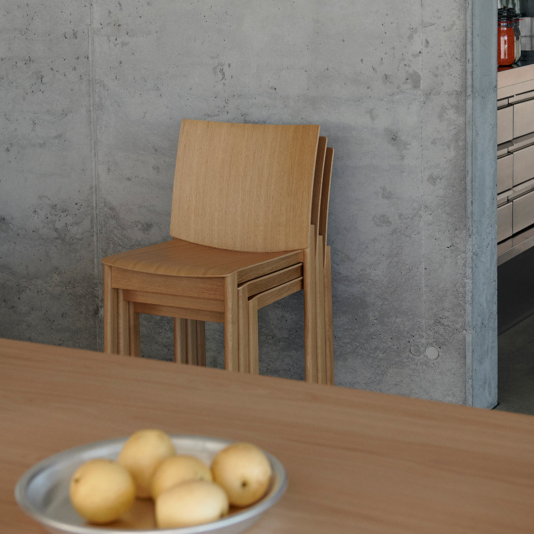 Allwood AV35 Side Chair - Stackable Dining Chair for Kitchen, Restaurant & Office - Modern & Comfortable Seating Solution
