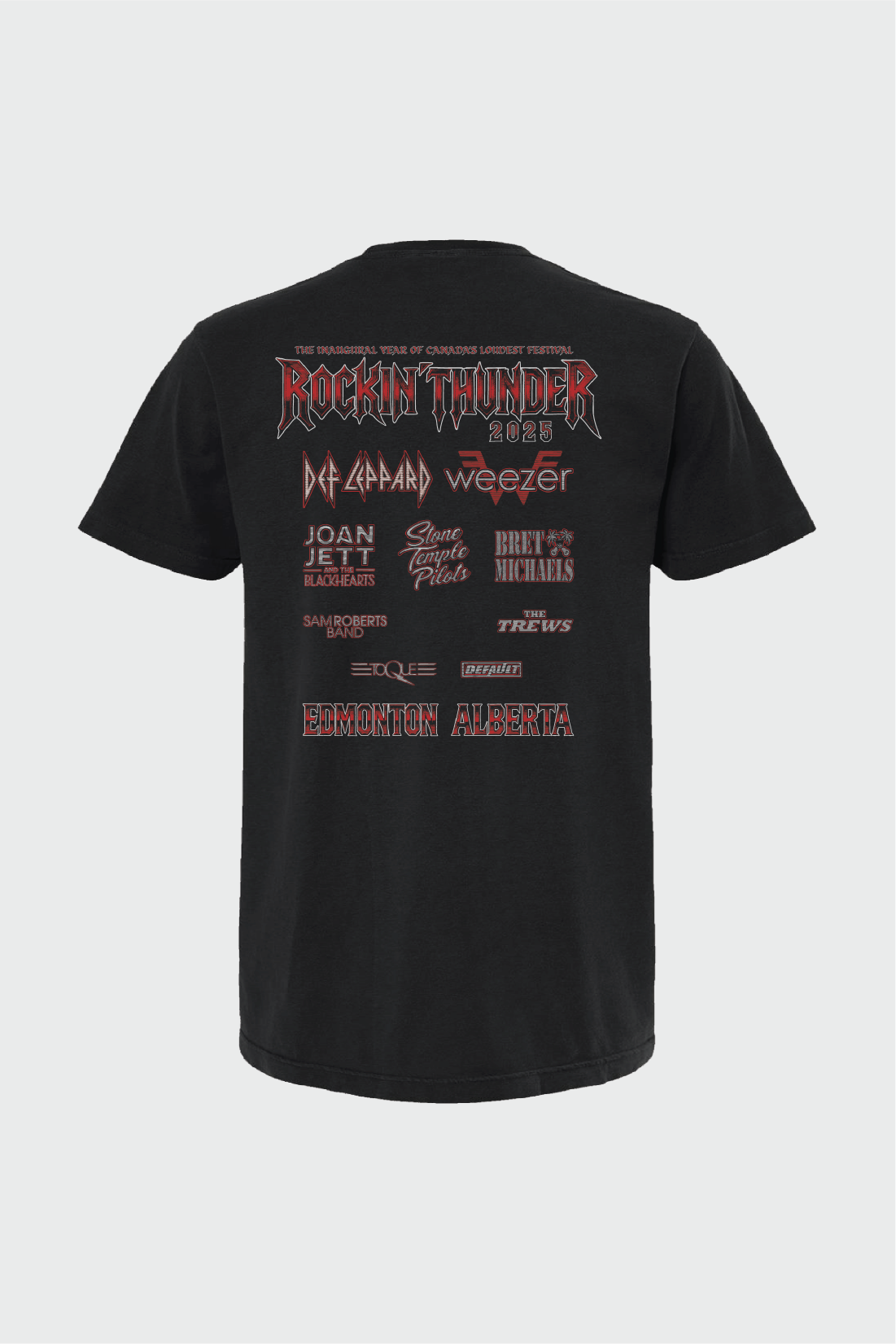 Rockin' Thunder Lineup T-Shirt - Vintage Band Tour Tee for Men & Women - Perfect for Concerts, Music Festivals & Casual Wear