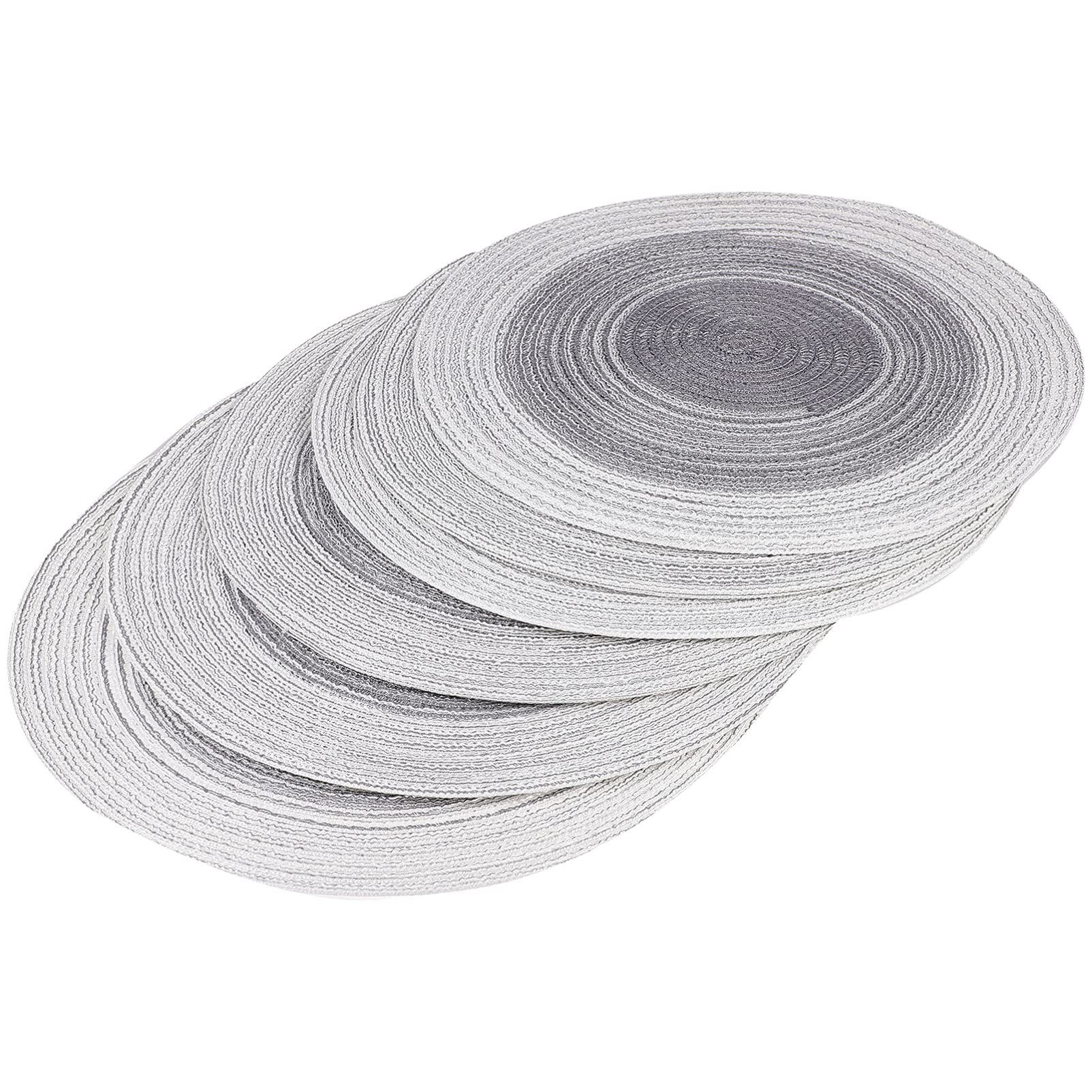 6-Piece Hemoton Round Cotton Placemats Set - Heat-Resistant Table Mats for Dining, Kitchen Countertops & Hot Pots | Rustic Coasters & Trivets for Home Decor & Table Setting