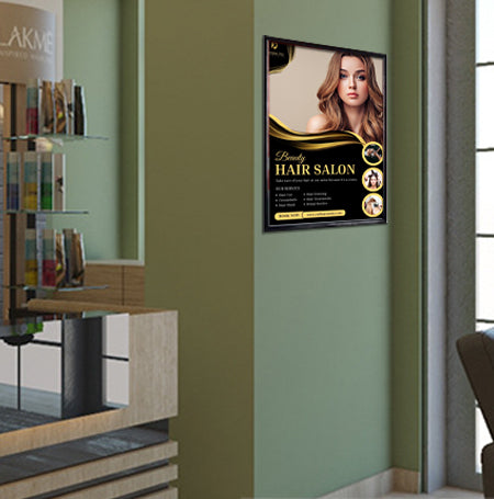 12x20 Beveled Poster Frame - Top or Side Load Sign Holder for Wall Art, Photos & Documents - Perfect for Home, Office & Gallery Displays