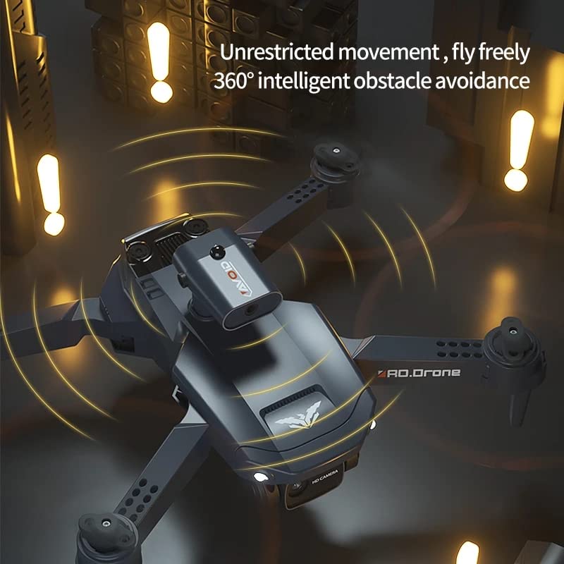 H106 4K HD Camera RC Drone with Obstacle Avoidance, Foldable Quadcopter for Adults - High Speed 360° Flips, Optical Flow Positioning, Headless Mode & One Key Return - Perfect for Aerial Photography, Travel Vlogging and Outdoor Adventure