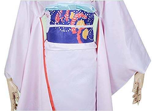 Poetic Walk Anime Women's Cosplay Ryougi Shiki Costume - Saber Kimono Robe Dress for Halloween, Cosplay Events & Anime Conventions