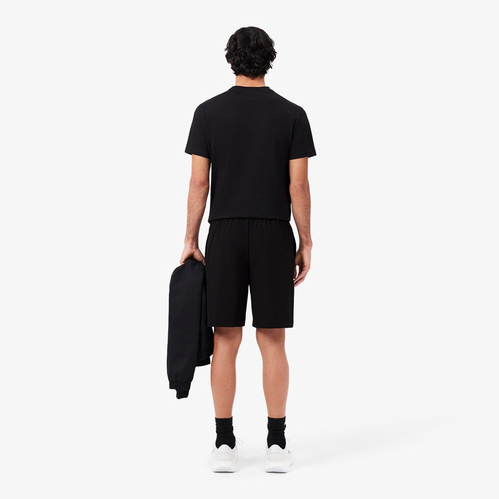 Lacoste Men's Ultra Dry Comfort Shorts - Breathable Quick-Dry Athletic Shorts for Running, Gym & Casual Wear (Black)