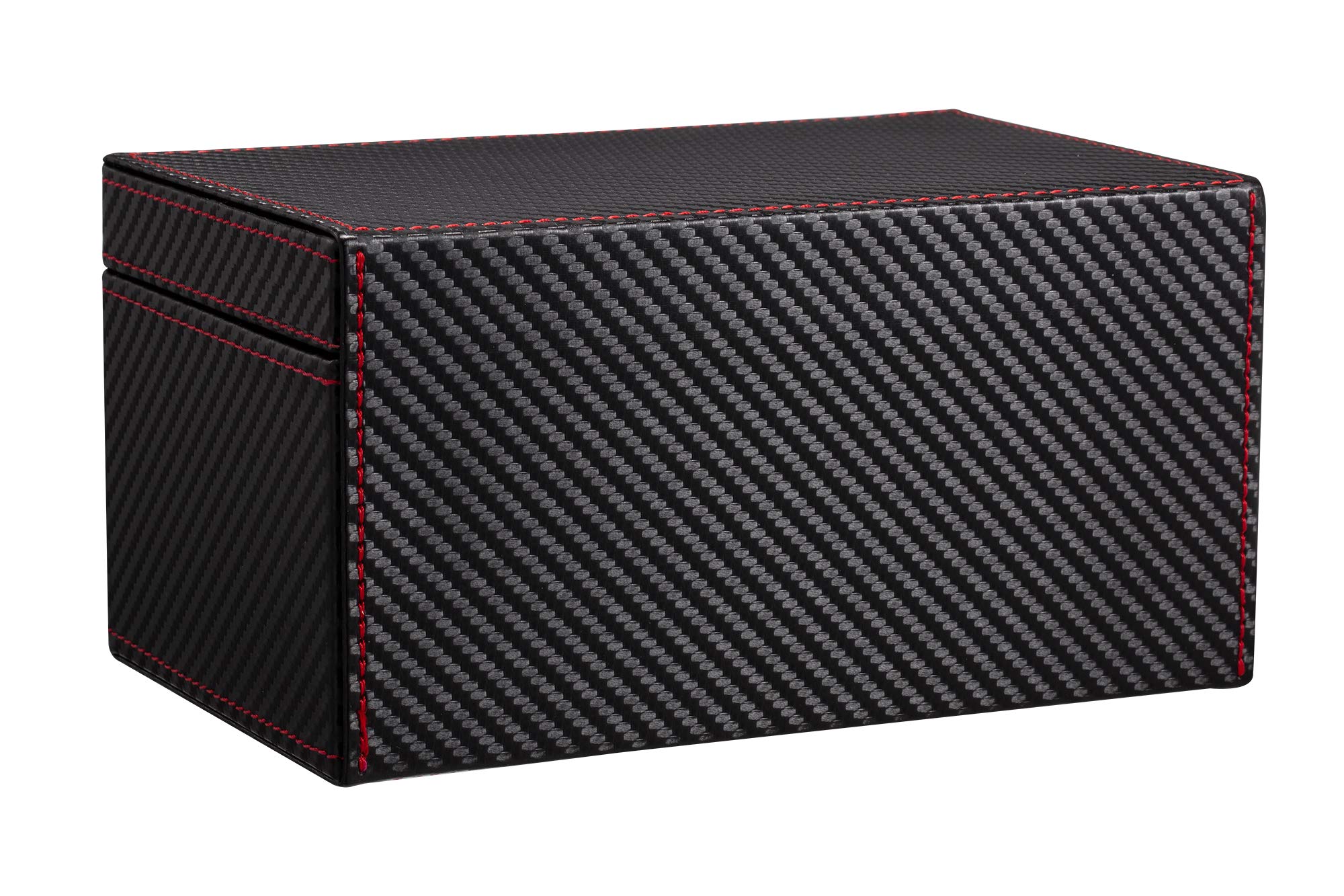 Premium Faraday Cage Box - RFID Signal Blocker for Car Keys, Key Fobs, Phones & Credit Cards | Anti-Theft Protection | Carbon Fiber & Leather Design (11.5x9.5x6.5cm) | Perfect for Travel, Home Security & Keyless Entry Protection