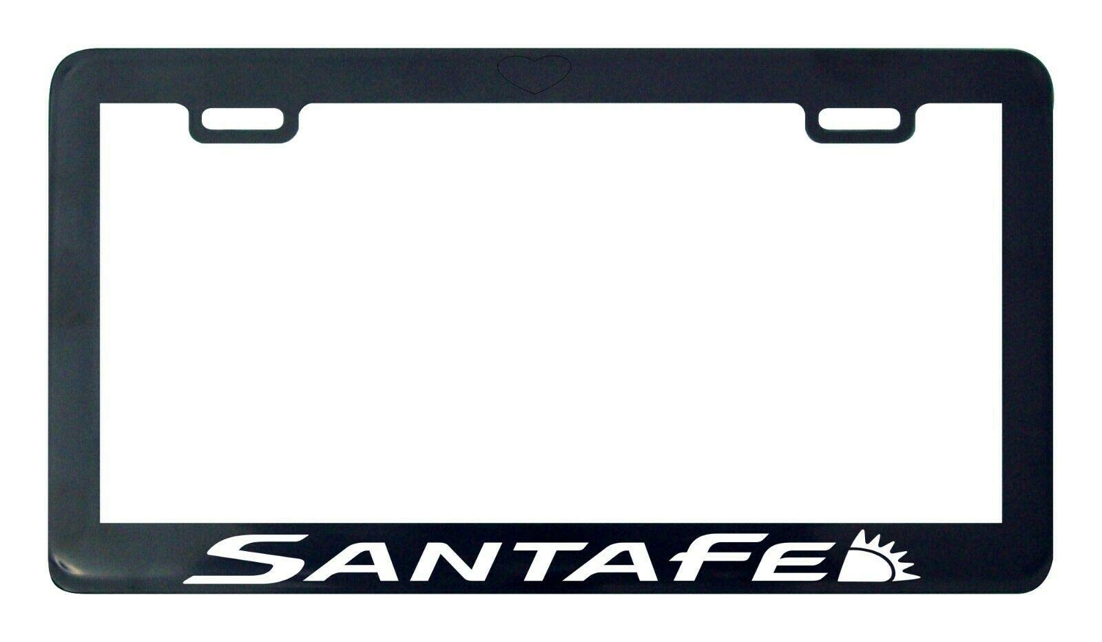 Santa Fe License Plate Frame Holder - Durable Stainless Steel Car Tag Bracket for Hyundai Santa Fe - Perfect for Customization & Car Accessories (Fits 2001-2023 Models) - Great for Gifts, Car Shows & Personalization