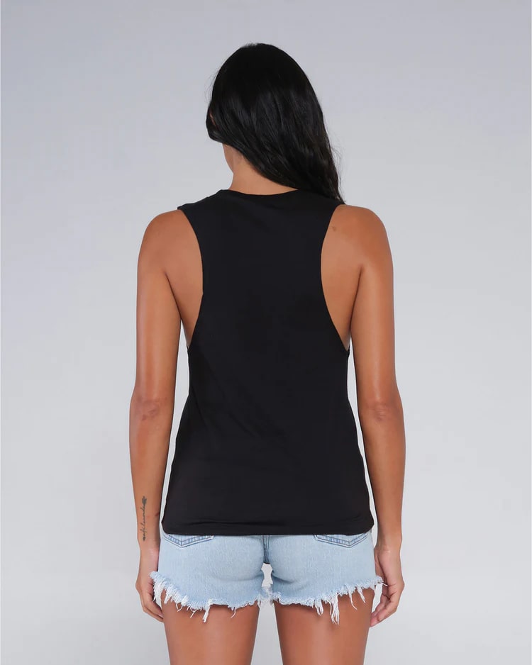 Salty Crew Summer Vibes Women's Muscle Tank Top - Breathable Workout & Beachwear for Yoga, Running & Casual Outfits