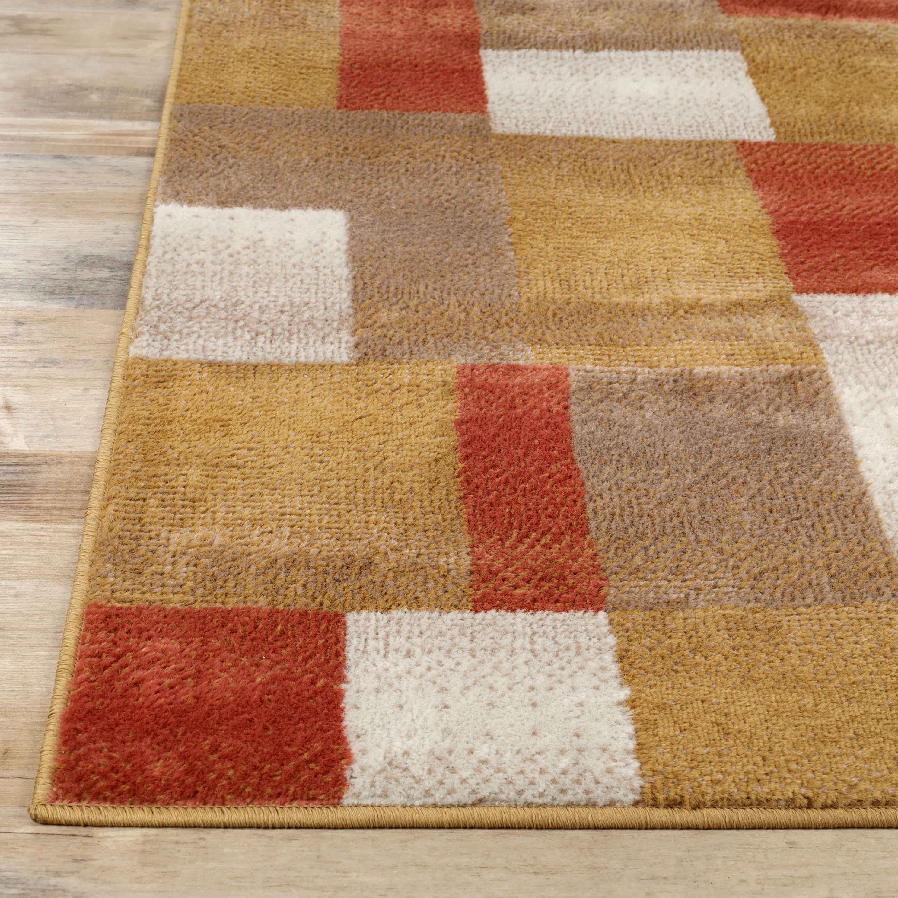 Clifton Modern Geometric Patchwork Area Rug or Runner Rug - Stylish Home Decor for Living Room, Bedroom & Office - Soft & Durable Floor Covering