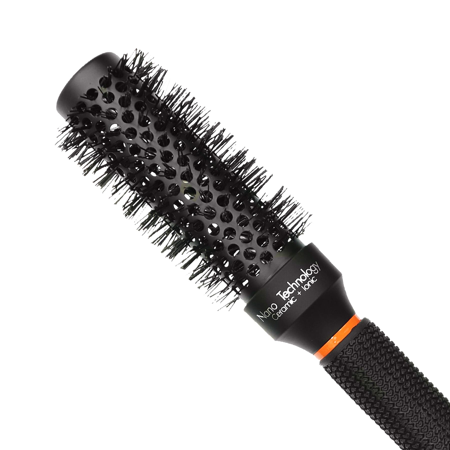 Hector Professional Heat Resistant Nylon Bristles Round Hair Brush 32mm - Anti Static Technology for Salon & Home Use - Perfect for Blowouts, Styling & Smoothing Hair