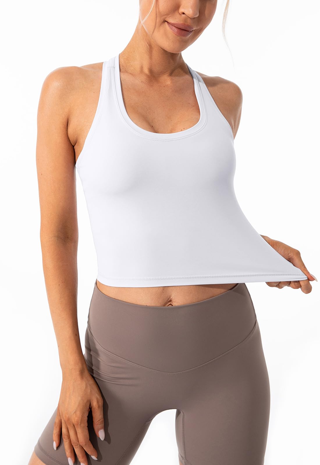 Lavento Women's Racerback Workout Tank Top - Breathable Yoga Shirt for Gym, Running & Active Wear - Sleeveless Athletic Shirts for Women's Fitness & Sports