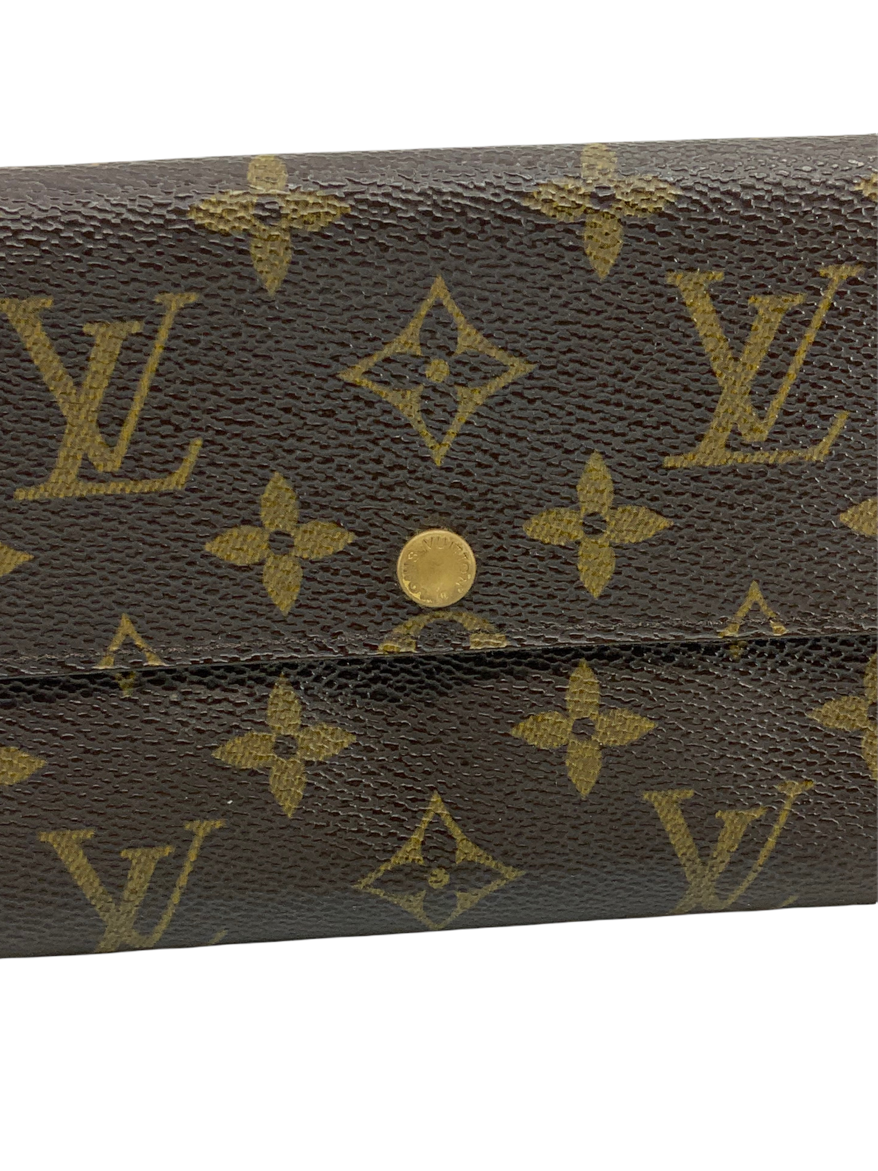 Authentic Louis Vuitton Monogram Canvas Long Flap Wallet for Women - Luxury Bifold Zip Around Purse Organizer - Perfect for Everyday Use, Travel & Gift Giving