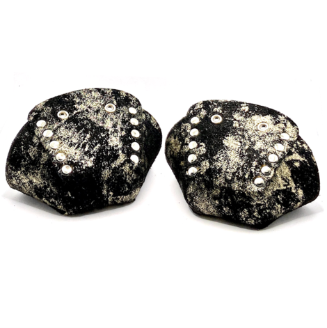 RollerStuff Metallic Splash Pewter Toe Caps for Roller Skates - Durable Protection for Artistic Skating & Derby