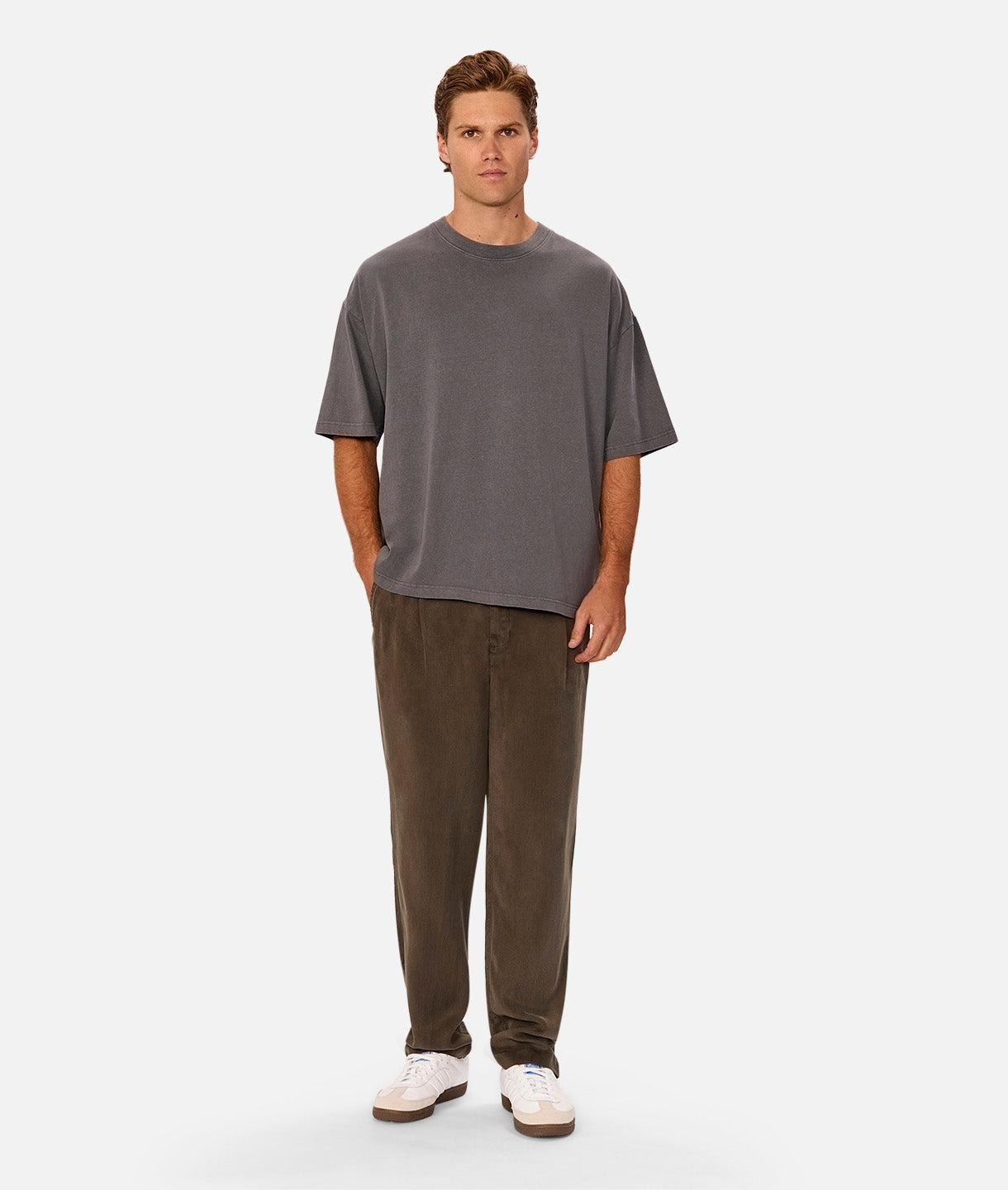 The Del Mar Tee - Premium Slate Cotton T-Shirt for Men | Comfortable Casual Wear for Everyday, Gym & Outdoor Activities