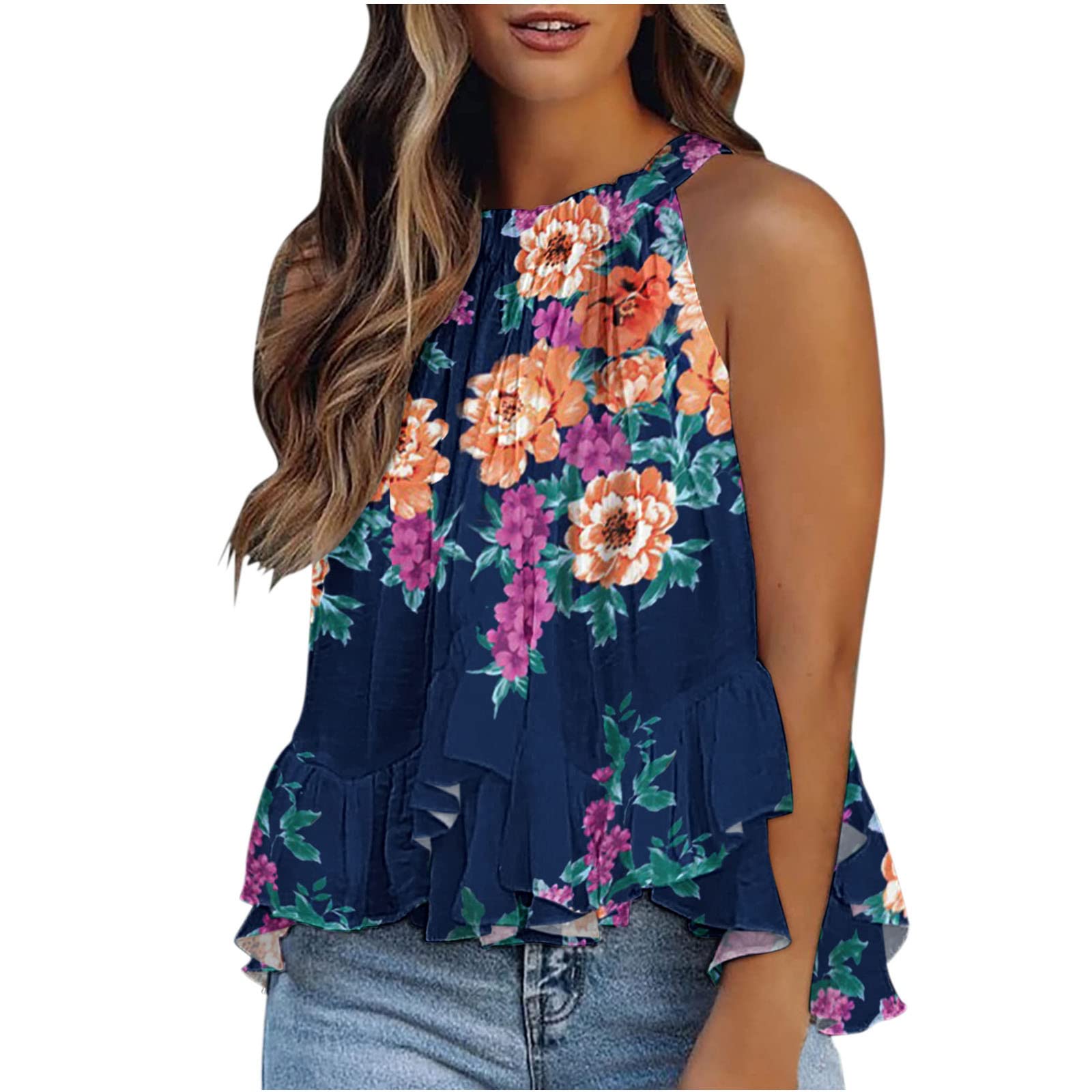 Women's Halter Neck Tops - Sleeveless Summer Tank Tops & Casual Cami Shirts | Perfect for Beach, Vacation, and Everyday Wear
