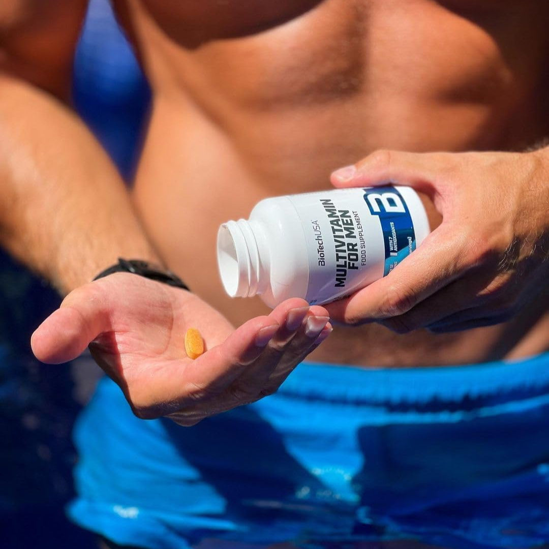 BioTechUSA Multivitamin for Men - 60 Tablets with Essential Vitamins & Minerals for Energy, Immunity & Overall Health | Daily Supplement for Active Men & Fitness Enthusiasts
