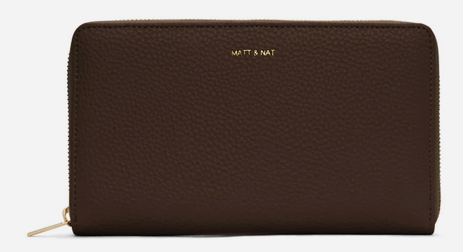 Matt & Nat Purity Trip Wallet - Vegan Leather RFID Blocking Travel Wallet for Women & Men | Perfect for Airplane, Commute & Everyday Use