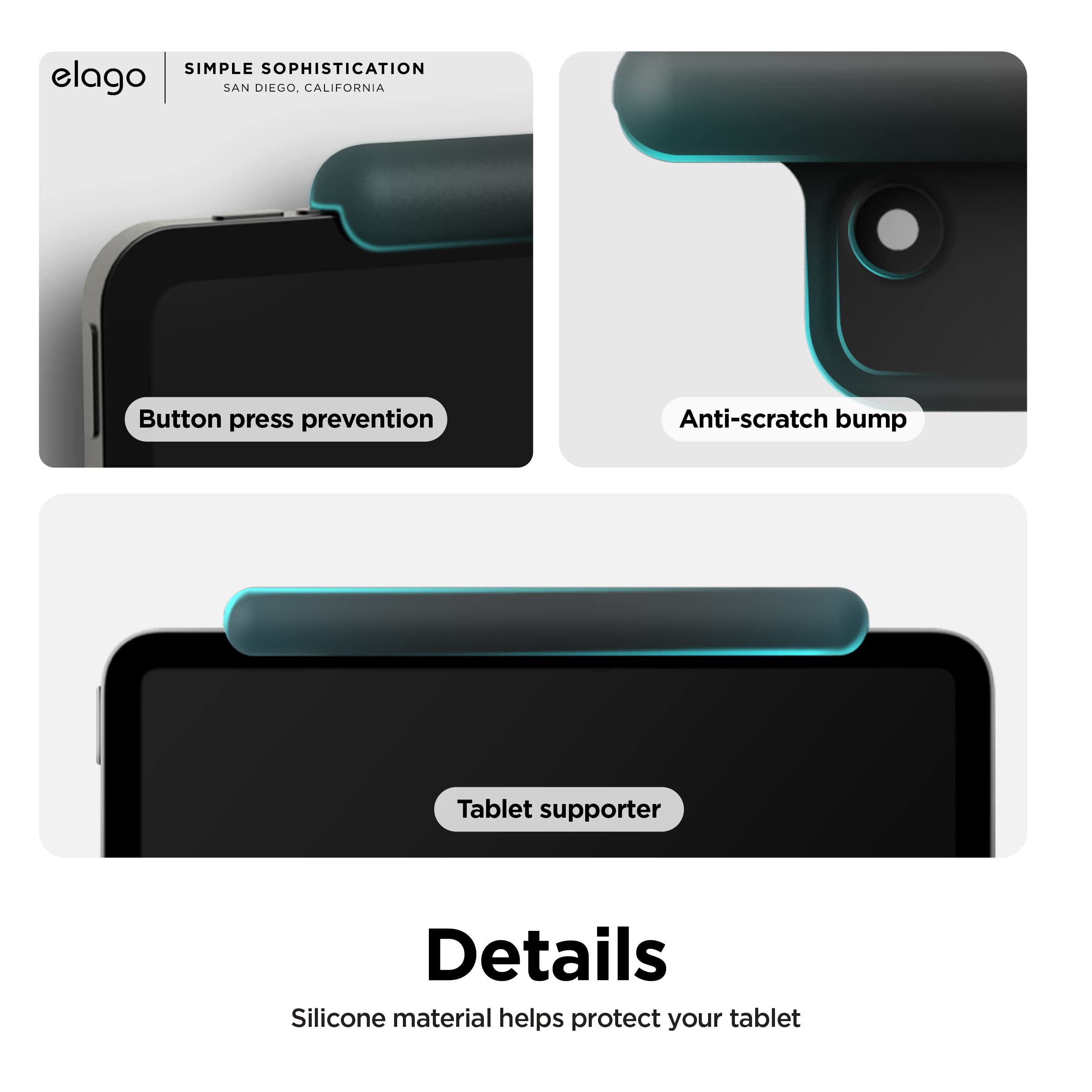 elago Home Hub Mount for iPad - Wall Mount Holder Compatible with iPad Mini, Air & Pro | HomeKit Support, Easy Installation, Scratch-Free Design with Cable Management | Perfect for Smart Home Control & Wall-Mounted iPad Display
